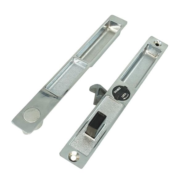 Wrs Patio Door Handle&Lock Set-Spring-Loaded 028-54